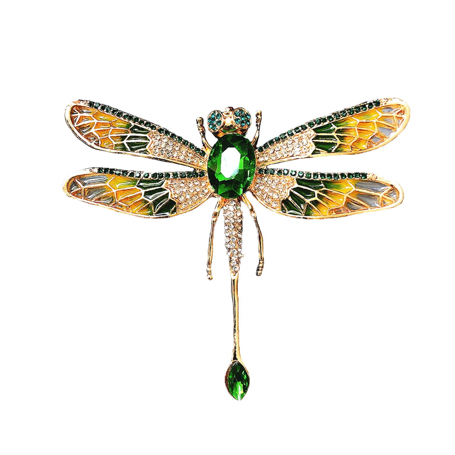 Dragonfly Brooch for Women - Elegant Rhinestone & Pearl Fashion Pin, Perfect Mother's Day Gift | Ideal for Dresses, Jackets, Scarves & Special Occasions