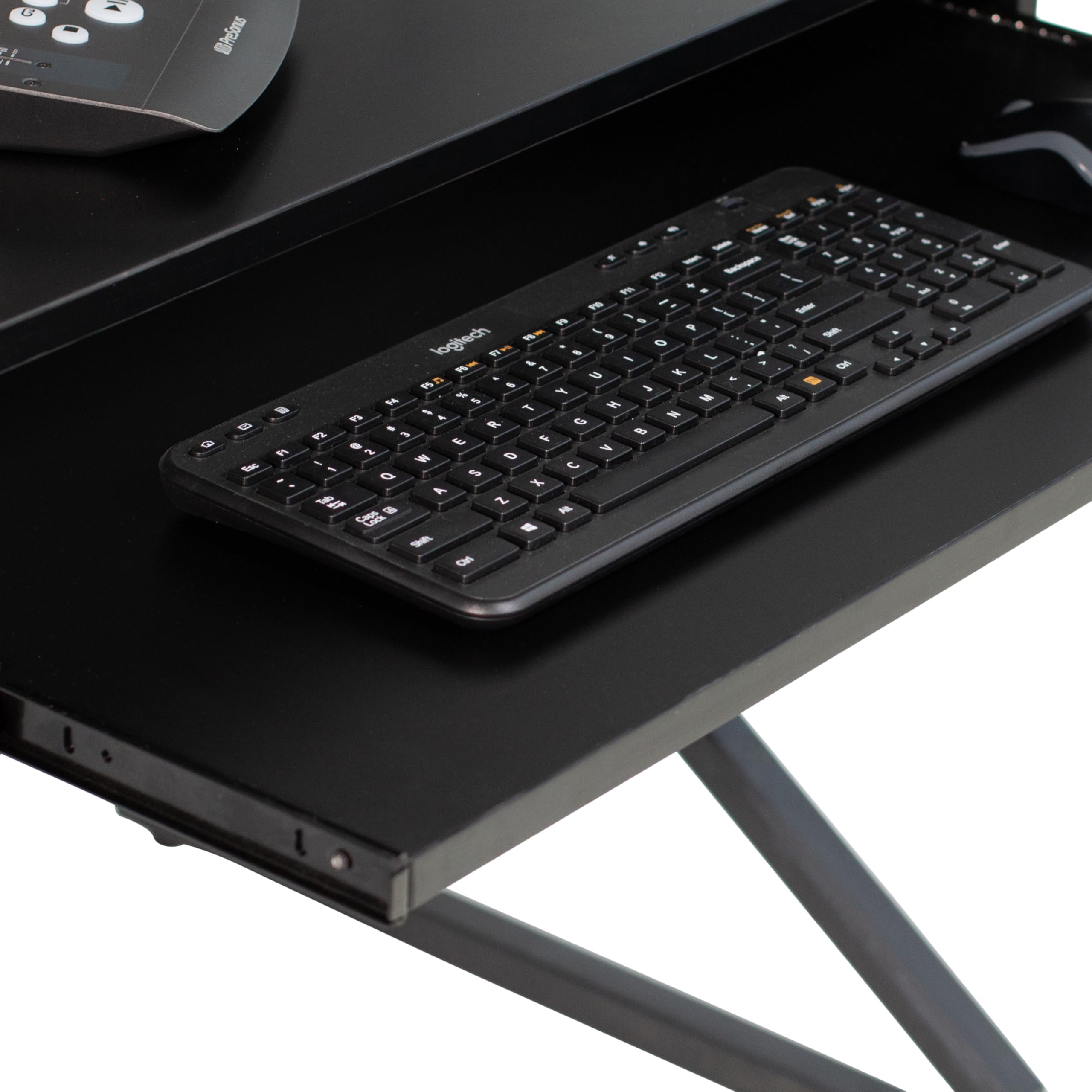 Gator Frameworks GFW-DESK-MAIN Content Creator Main Desk - Professional Studio Workstation for Video Editing, Streaming & Podcasting - Perfect for Home Office & Gaming Setup