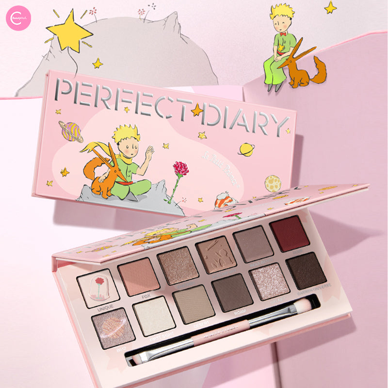 Perfect Diary x The Little Prince Limited Edition Gift Box Set - Eyeshadow Palette & Lipstick Collection | Romantic Date Night & Special Occasion Makeup Set