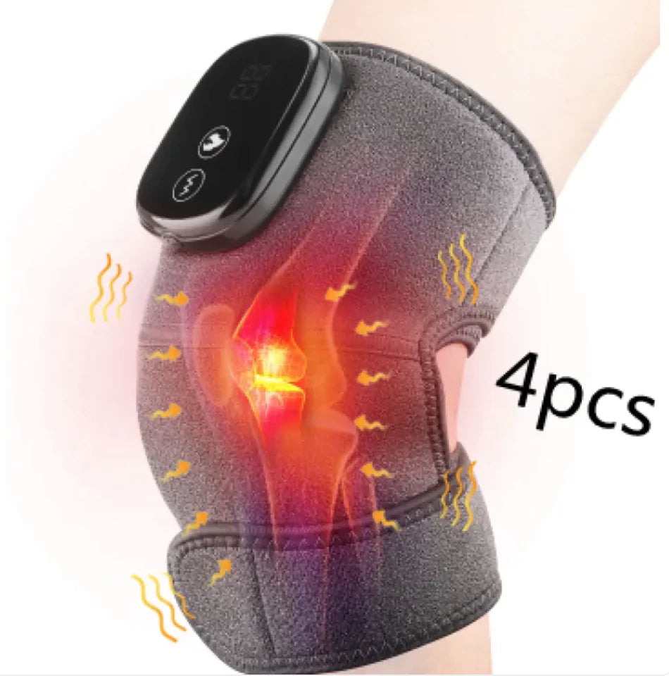 Electric Heating Knee Pads for Pain Relief - Rechargeable Moxibustion Therapy Knee Warmers for Arthritis, Joint Pain & Muscle Recovery - Perfect for Home Use, Sports Recovery & Winter Warmth