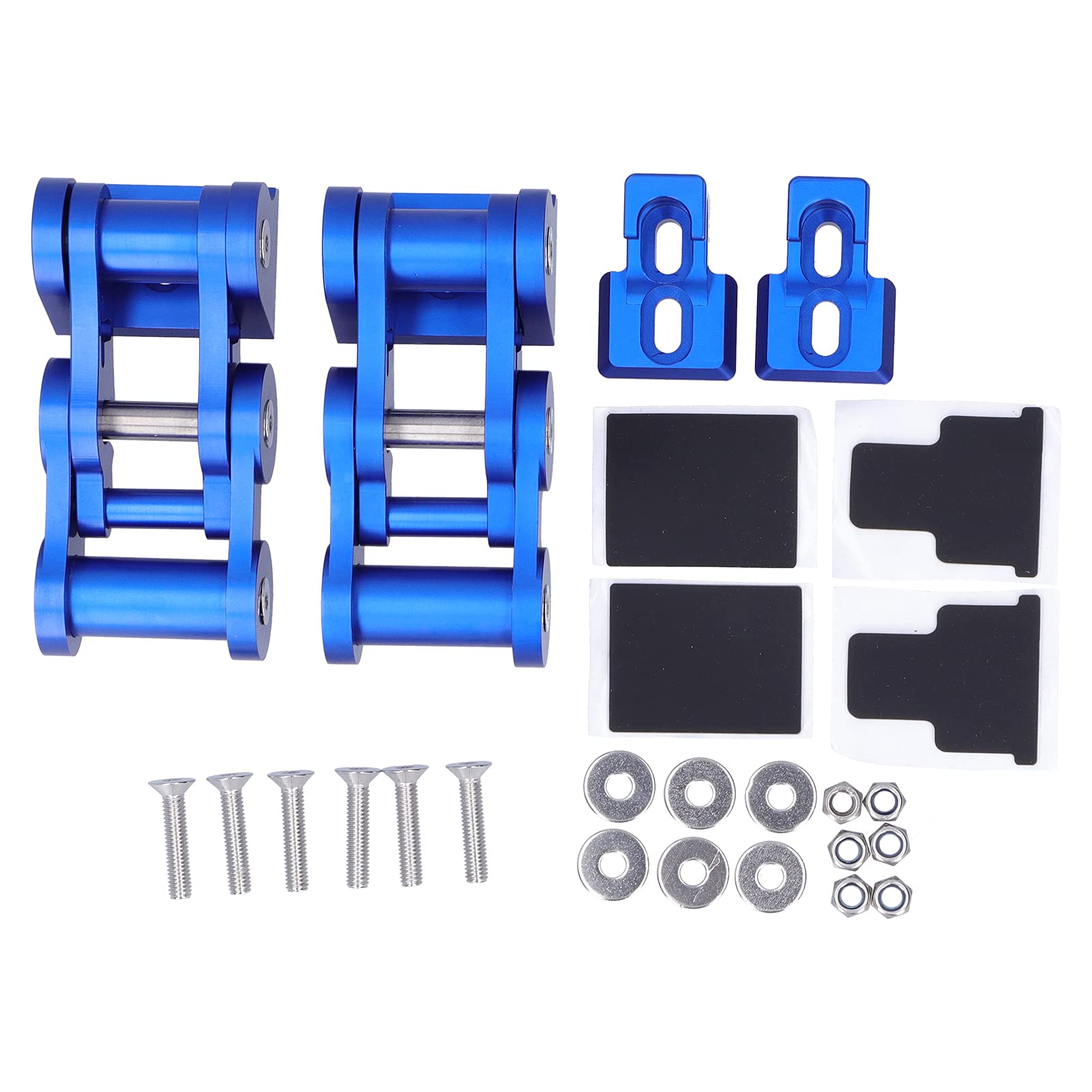 **Hood Latches Kit for Jeep Wrangler JK 2 Door & 4 Door (2007-2017) - Engine Bonnet Hood Catch Lock in Blue - Heavy Duty Off-Road & Daily Driving Security**