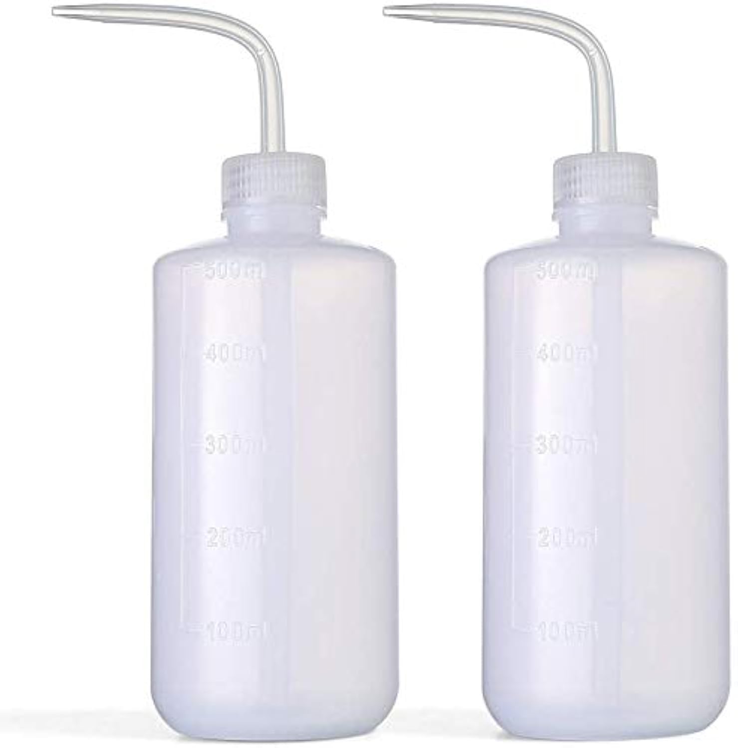 500ml/17oz Safety Wash Bottle (2-Pack) - Durable Plastic Squeeze Bottle for Medical, Lab & Cleaning | Leak-Proof Design for Soap, Water & Chemicals | Ideal for Laboratories, Hospitals & Home Cleaning