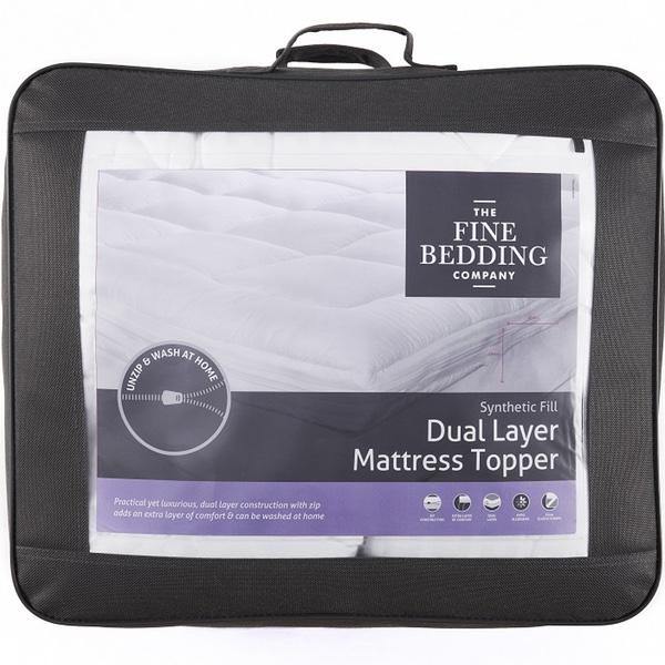 Premium Dual Layer Mattress Topper for Back Pain Relief - Cooling Gel Memory Foam & Supportive Base - Queen Size Bed Comfort Upgrade for Side Sleepers & Hot Sleepers - Perfect for Guest Rooms & Master Bedrooms