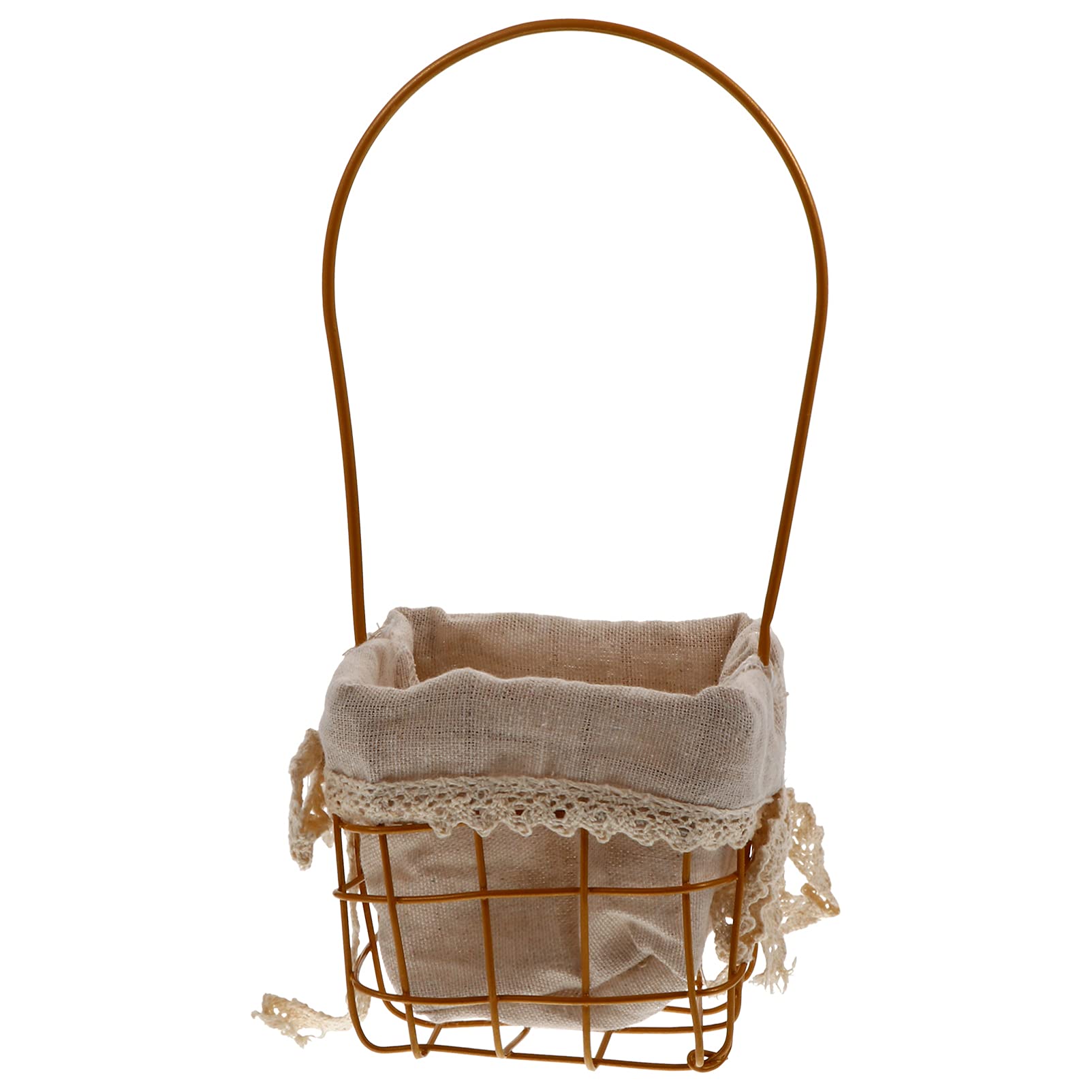 Milisten Metal Iron Wedding Candy Basket - Elegant Weaving Holder for Wedding, Easter Party & Banquet Decor - Perfect for Candy Storage, Gift Display & Home Decor