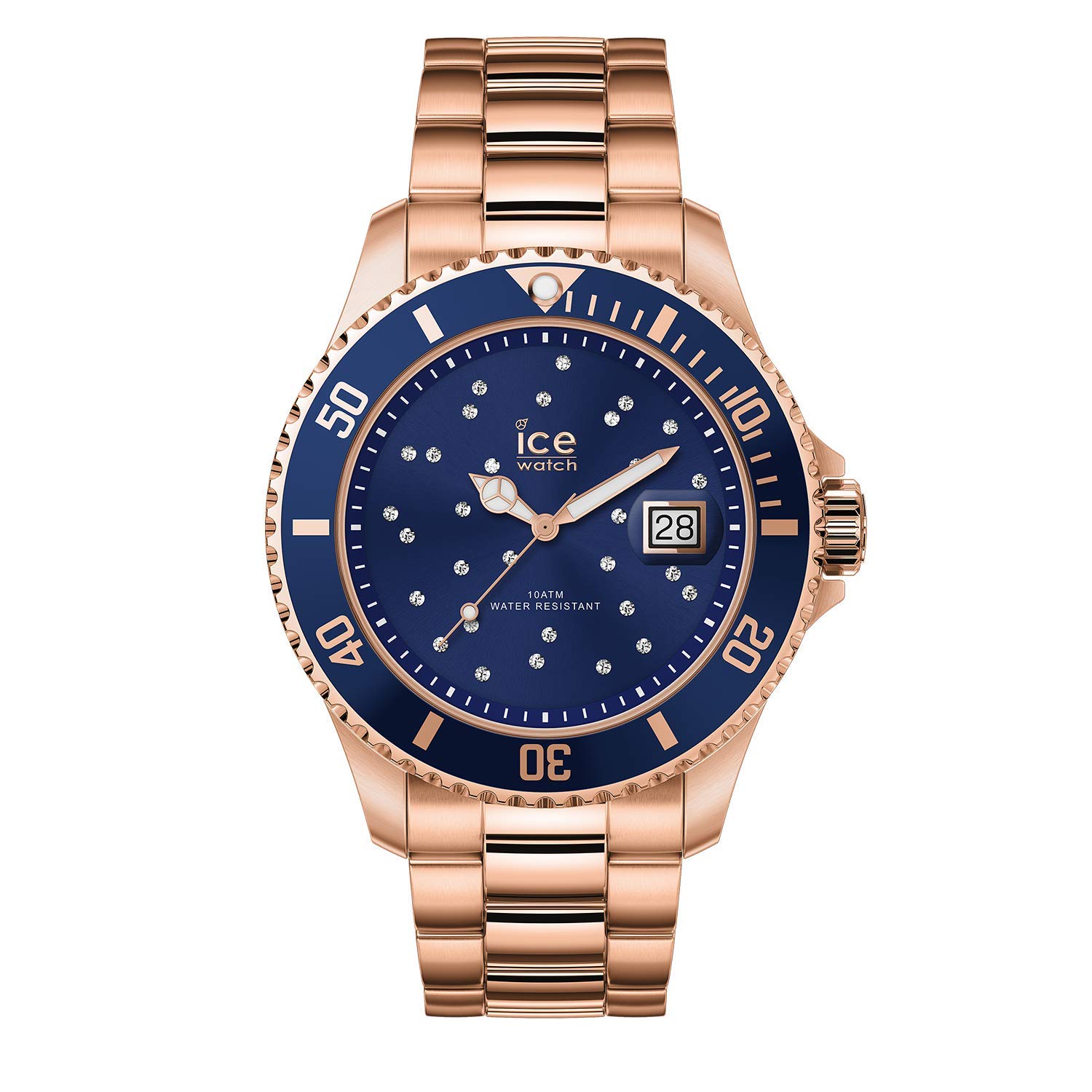 Ice Watch 016767 Unisex Bronze Metal Strap Watch - Waterproof Stainless Steel Chronograph for Men & Women | Perfect for Everyday Wear, Office & Outdoor Activities