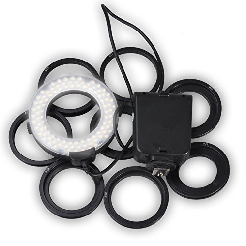 Canon EOS Rebel T5i Macro LED Ring Light - Dual Flash for Photography