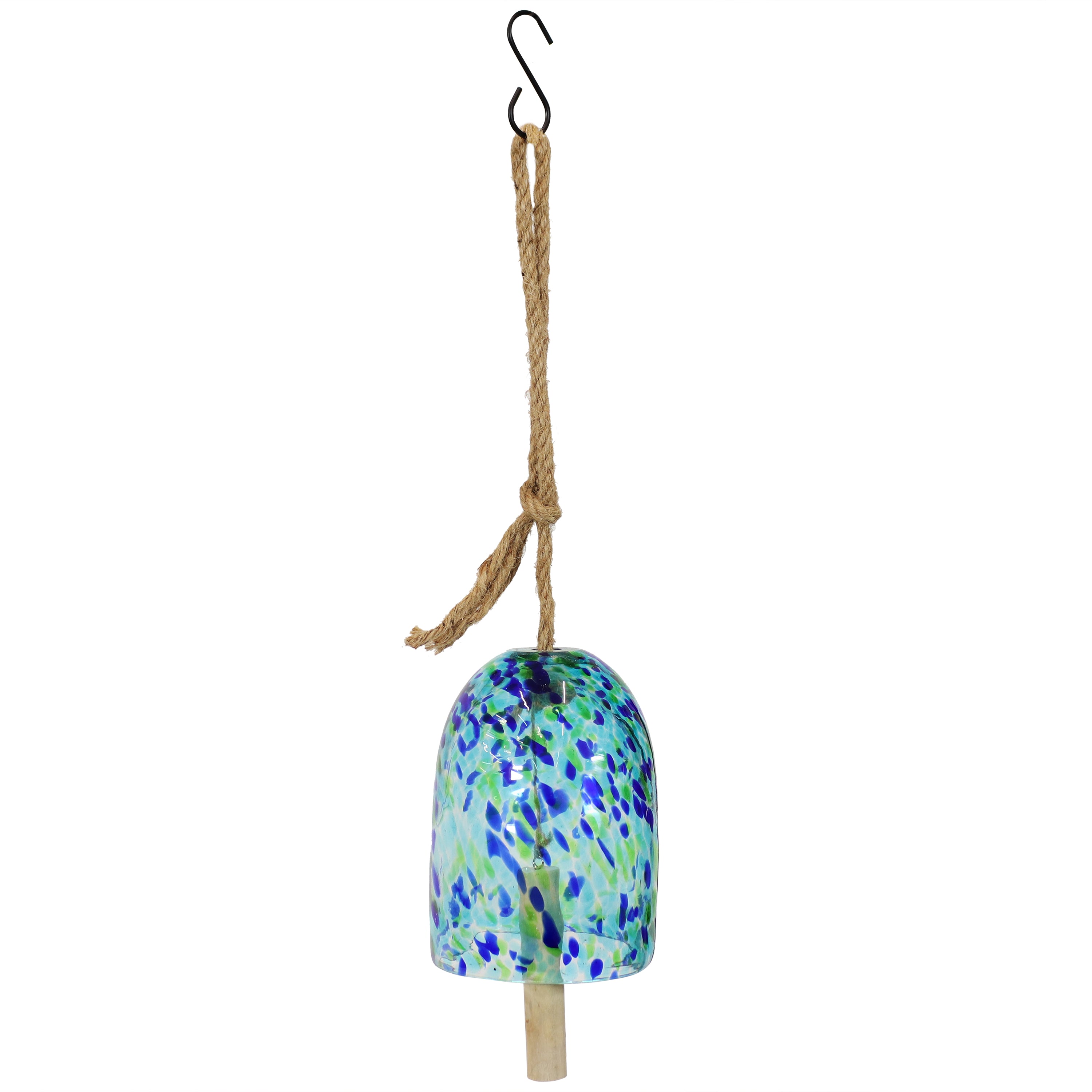 Sunnydaze Natural Melody Glass Wind Chimes - Outdoor Garden Decor, Patio Wind Bell for Relaxing Ambience & Home Decoration | Perfect for Porch, Backyard, and Meditation Spaces