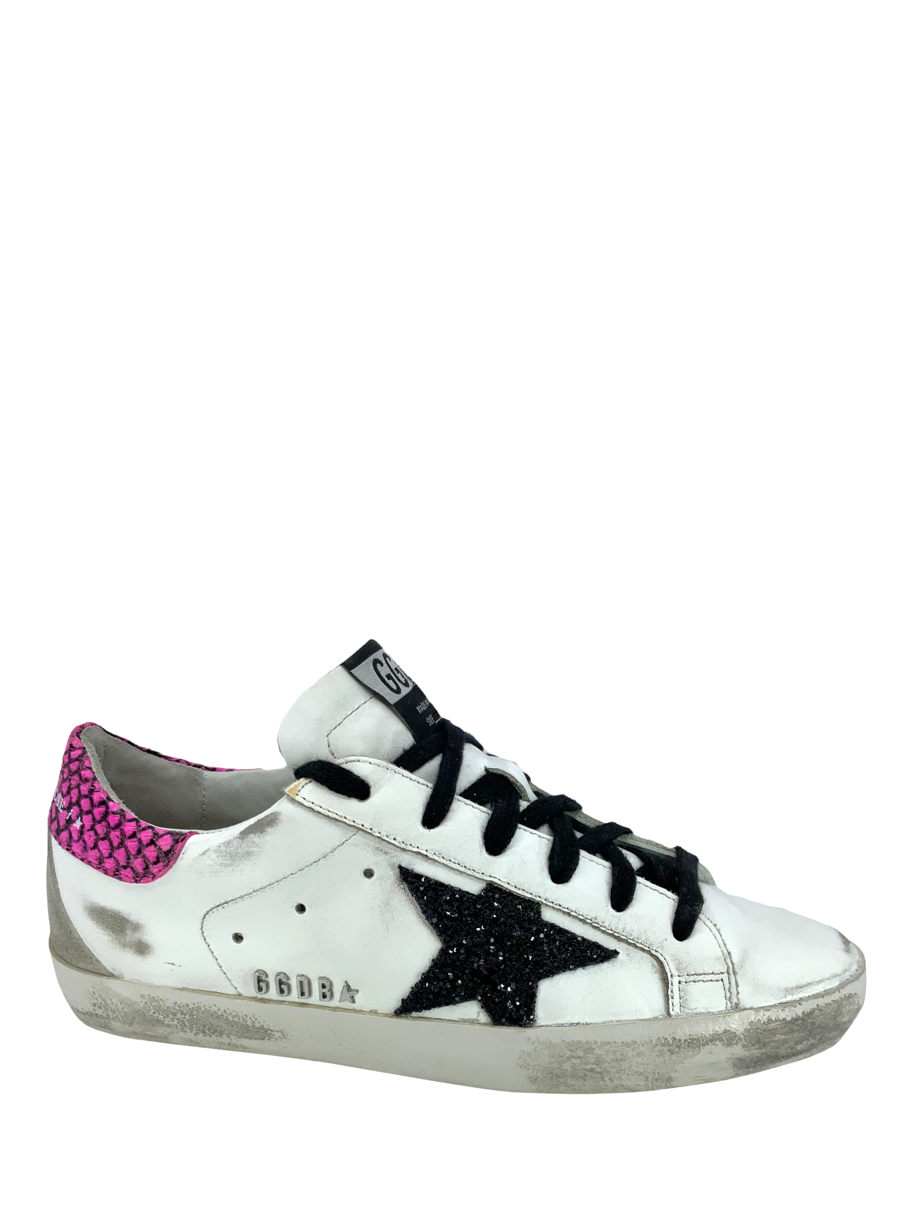 Golden Goose Superstar Glitter Low Top Sneakers for Women - Size 5 US | Fashion Casual Shoes for Everyday Wear, Street Style & Party Outfits