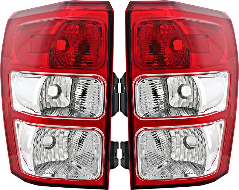 Suzuki Grand Vitara Tail Lights Lamps Set - Left & Right Pair for 2006 2007 2008 Models - Replacement for Driver & Passenger Side - Perfect for Night Driving & Enhanced Safety