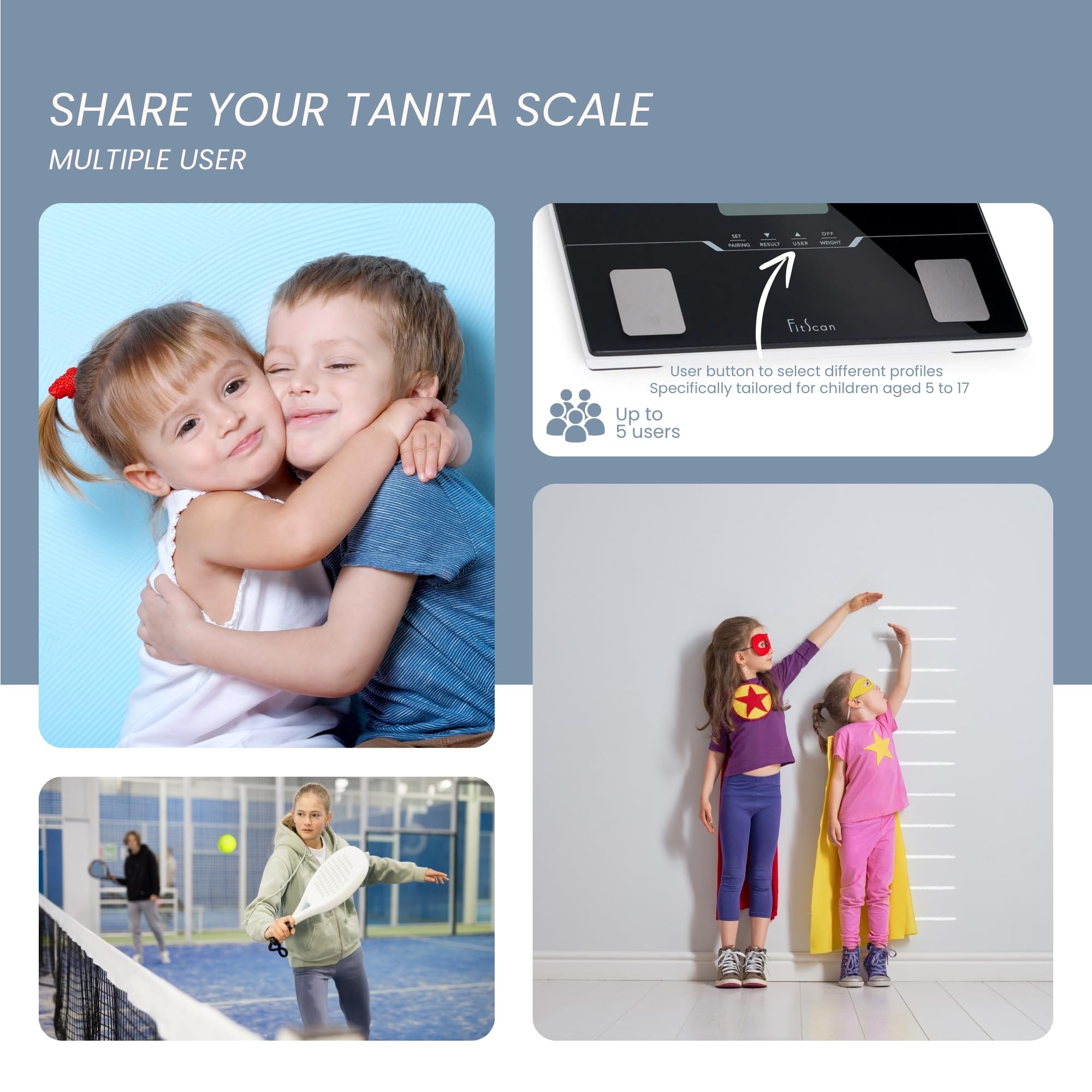 TANITA BC-401F Bluetooth Digital Body Composition Scale - Portable Travel Bathroom Scale with Health Tracking & FitScan Technology - Accurate Weight & Body Fat Measurement for Home, Gym & Travel Use