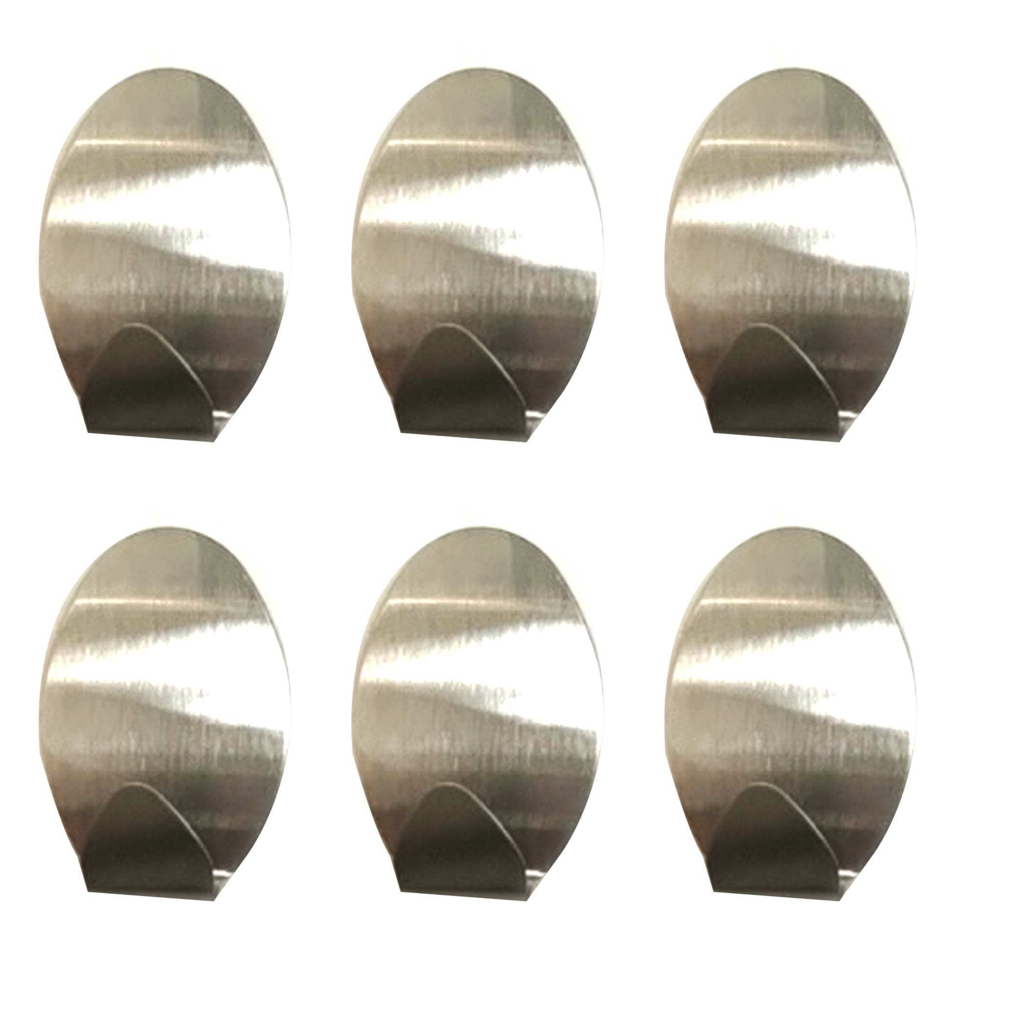 4 Pack Stainless Steel Wall Hooks - Heavy Duty Peel & Stick Adhesive Mount for Towels, Robes, Keys & More - Perfect for Bathroom, Kitchen, Office & Entryway Organization