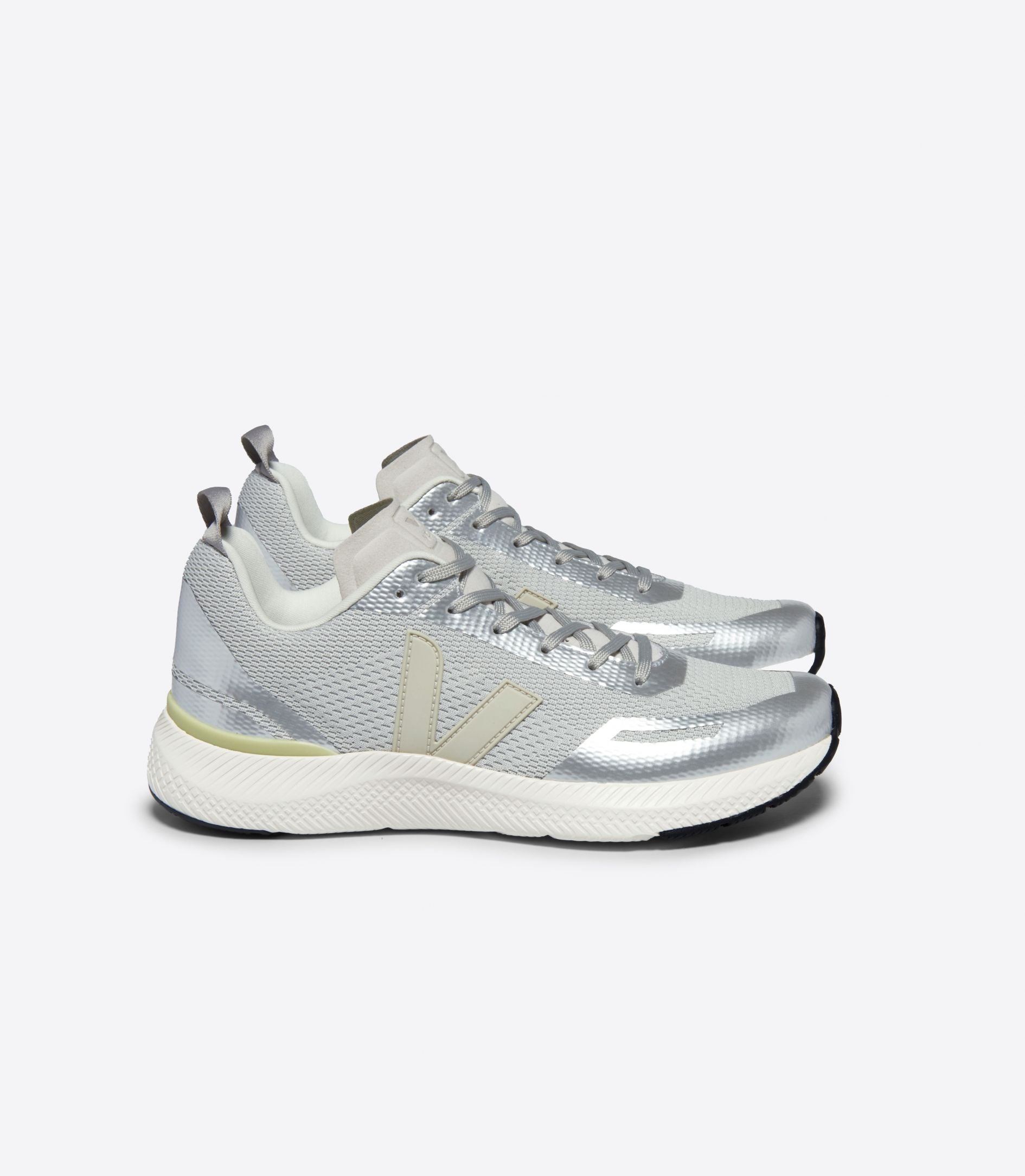 Veja Impala Mesh Grey Pierre Silver Sneakers - Eco-Friendly Vegan Shoes for Women & Men | Perfect for Casual Wear, Running & Gym Workouts