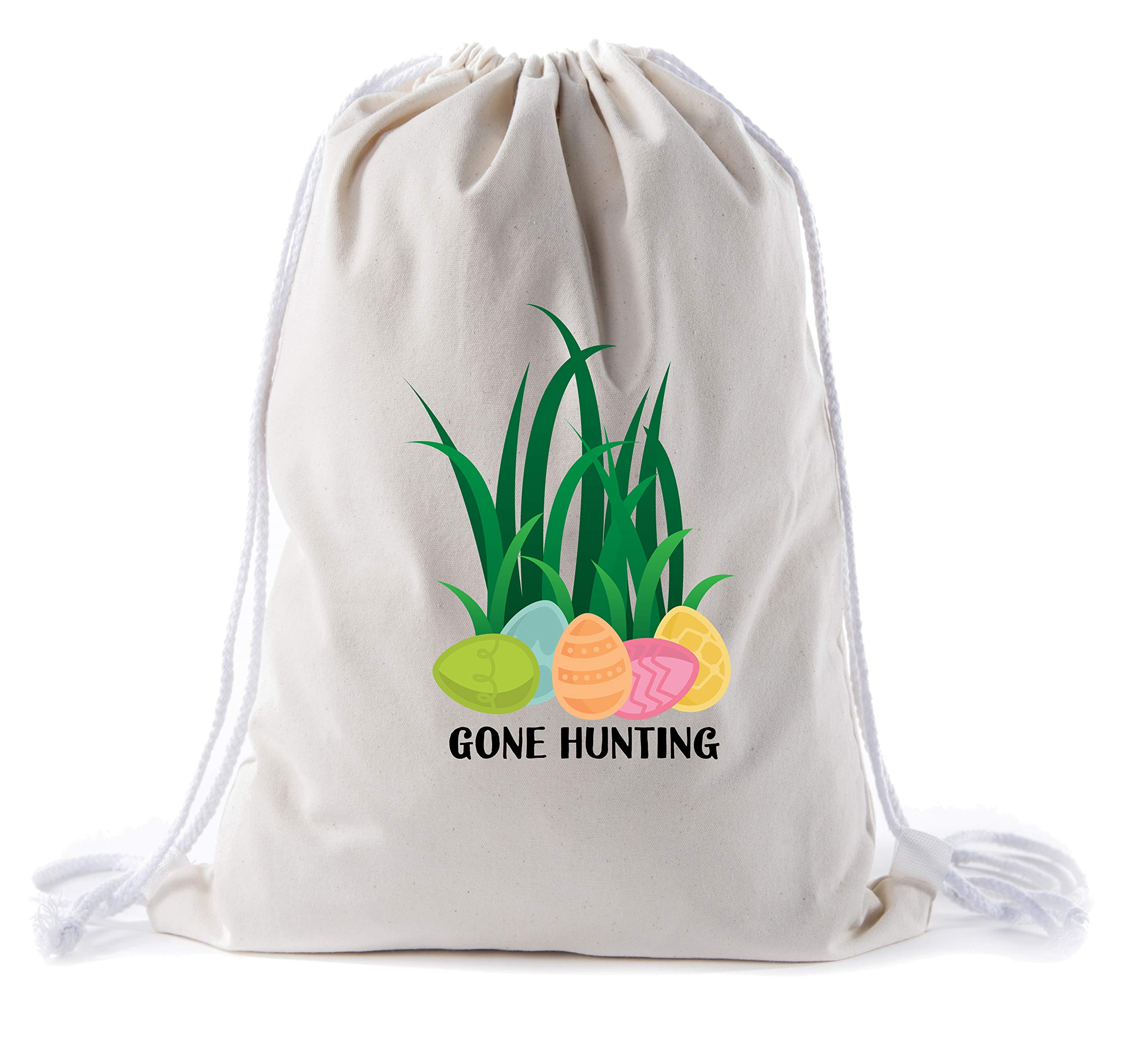 Easter Basket Backpack Bulk - Cotton Drawstring Cinch Bags for Easter Bunny Gifts (12-Pack) - Perfect for Easter Egg Hunts, Party Favors & School Celebrations