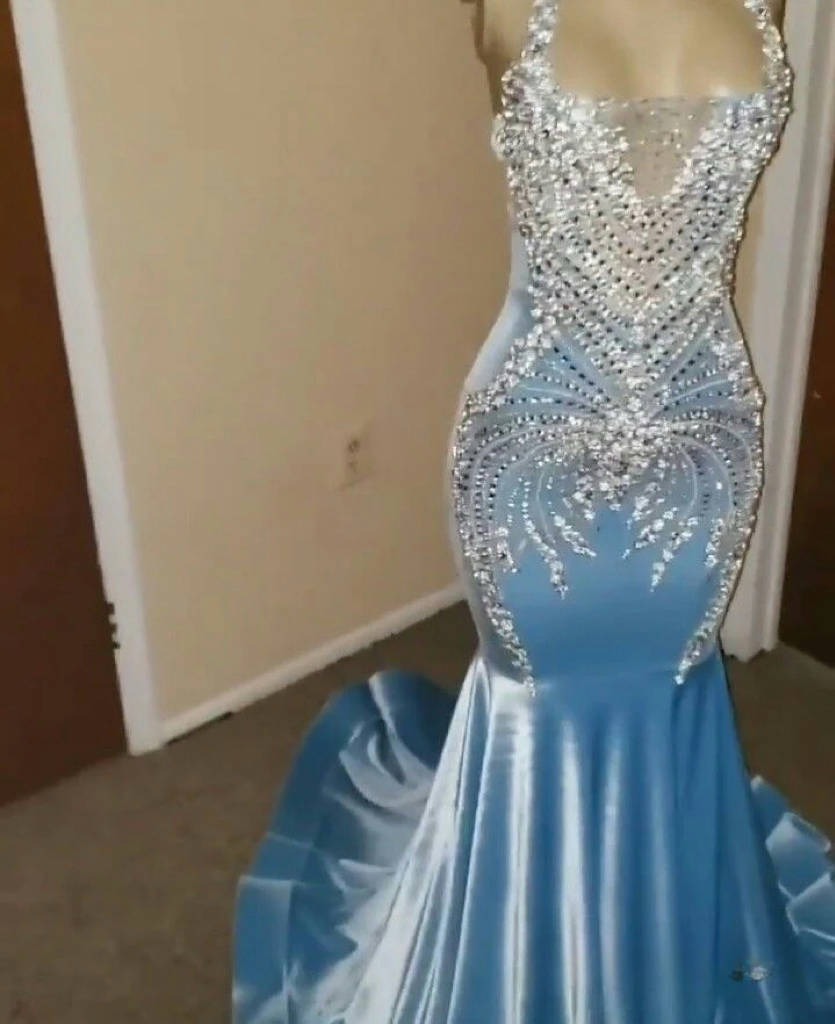 Elegant Light Blue Formal Evening Gowns for Women | Black Girl Birthday Party Dress J6775 | Perfect for Prom, Quinceañera & Special Occasions