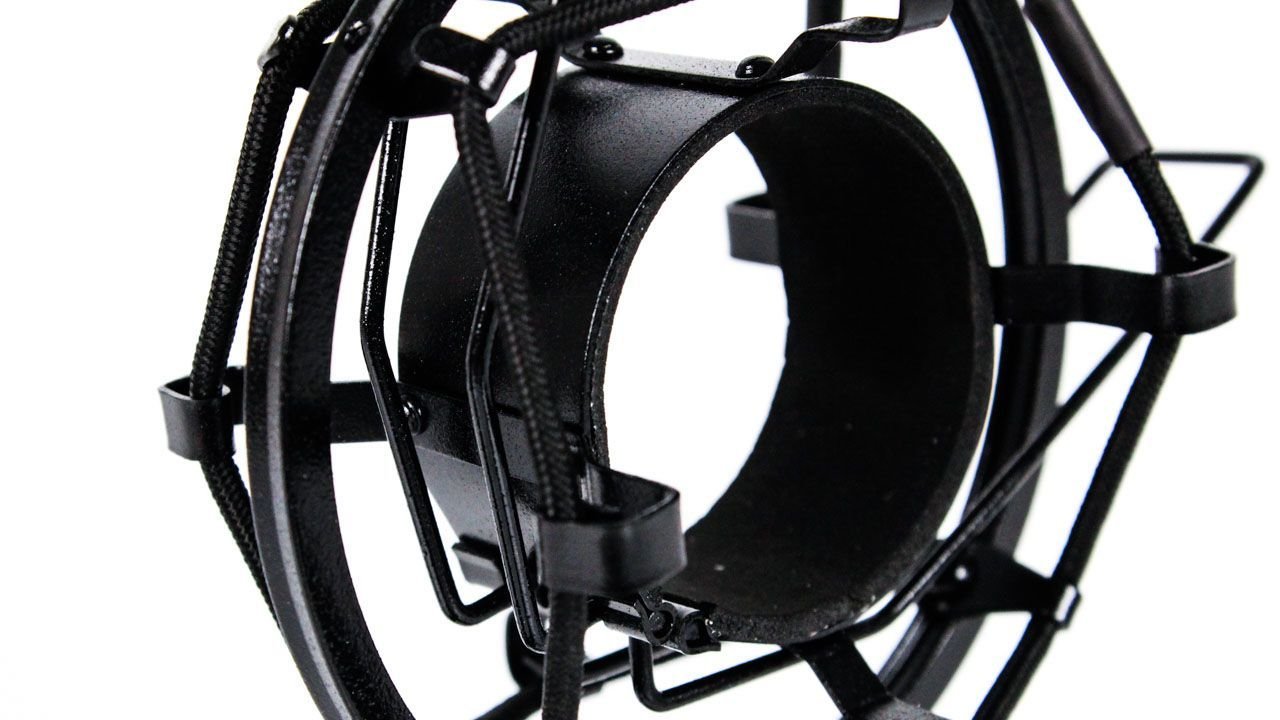 MXL Black Shock Mount for Audio-Technica 20-Series Microphones - Professional Mic Suspension for Podcasting, Voice Overs & Studio Recording