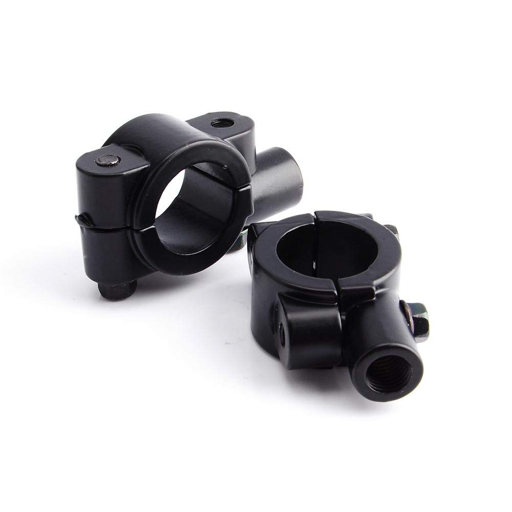 Universal Motorcycle Mirror Mount Clamps 10mm 7/8