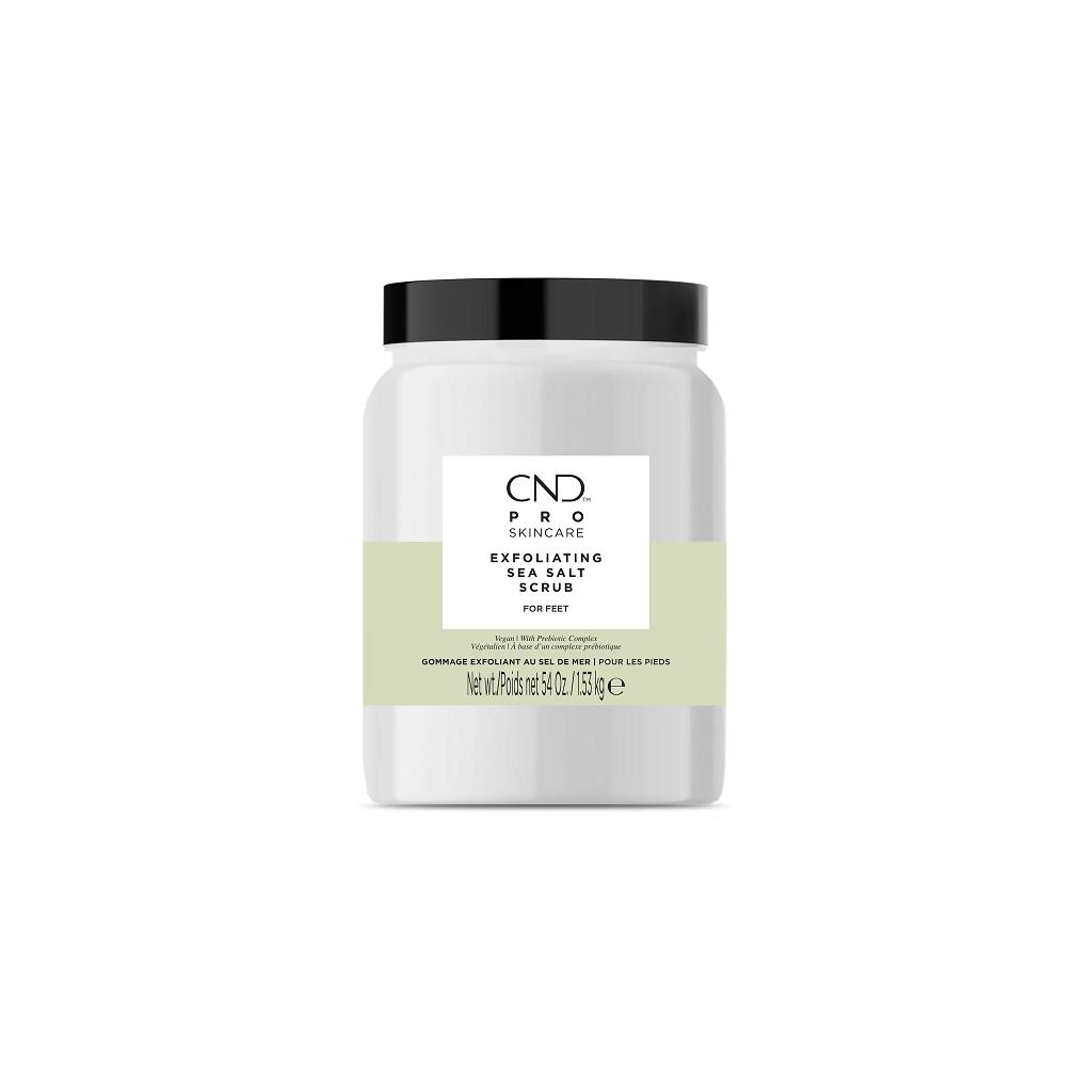 CND Pro Skincare Exfoliating Sea Salt Scrub for Feet - 54 fl oz | Deep Cleansing & Moisturizing Foot Treatment | Perfect for Pedicures, Dry Skin & Callus Removal at Home or Spa