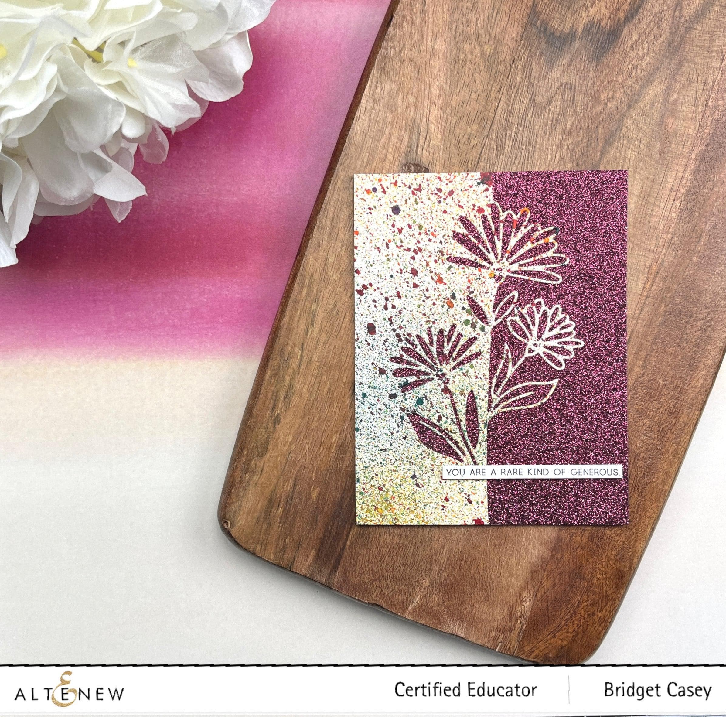 Edged Wildflower Die - Precision Metal Cutting Die for Scrapbooking, Card Making, and DIY Crafts - Perfect for Handmade Greeting Cards, Invitations, and Paper Crafts