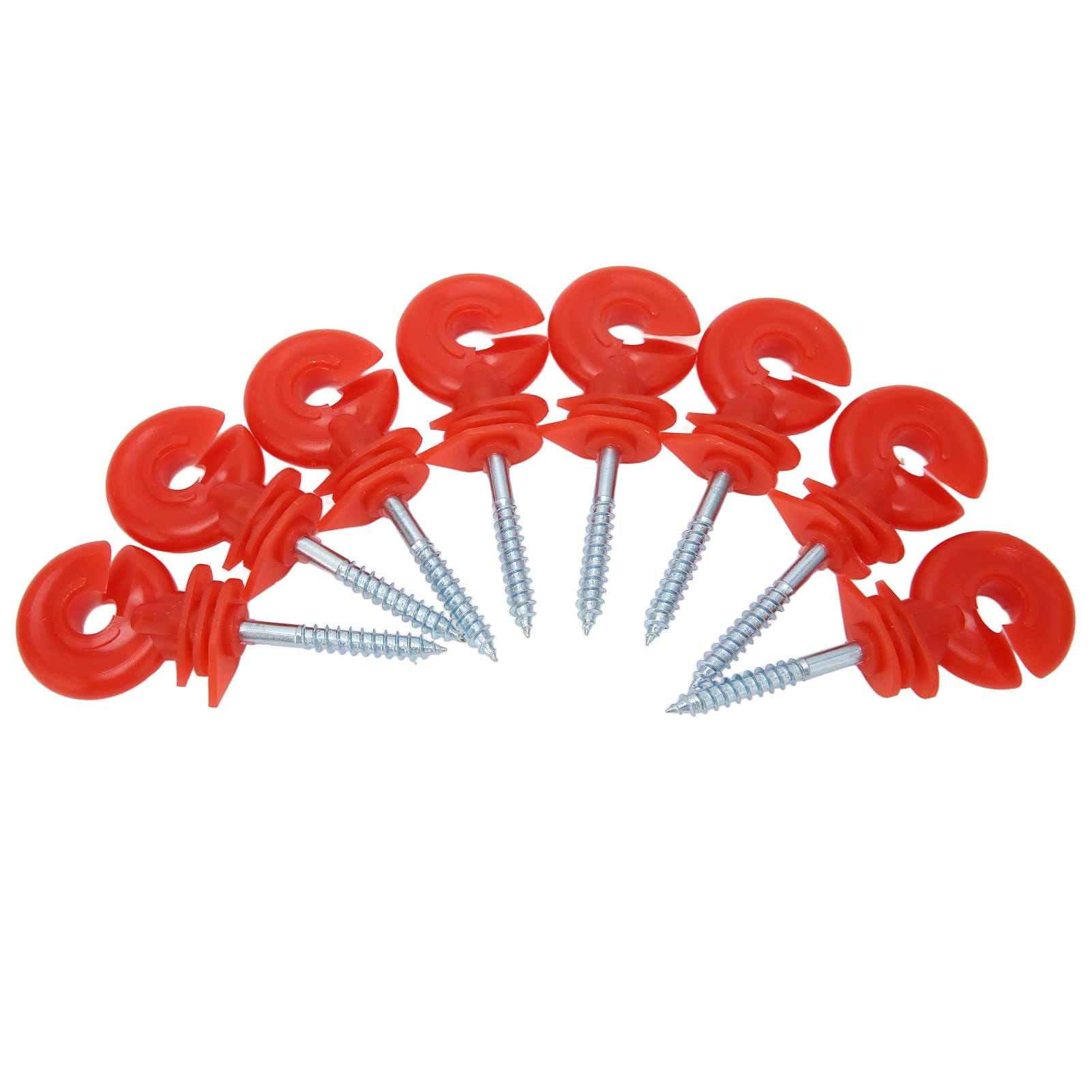 Electric Fence Wire Insulators - Screw-in, Weatherproof & UV Resistant for Outdoor Electric Fencing - Perfect for Farms, Ranches & Livestock Protection