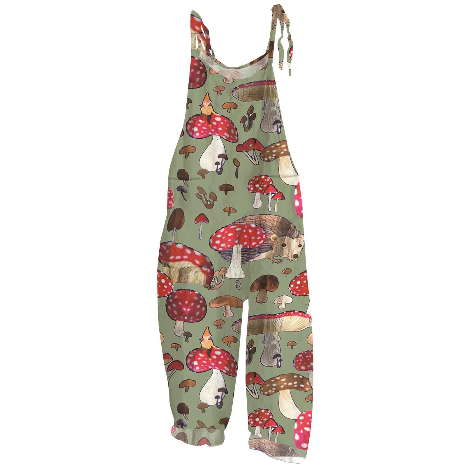 Plus Size Floral Jumpsuit for Women - Summer Casual Romper for Outings