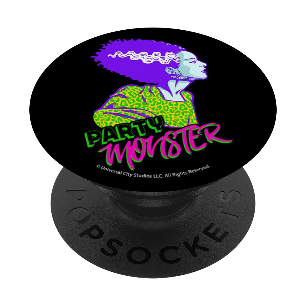 Bride of Frankenstein PopSockets PopGrip - Swappable Phone Grip & Stand for Halloween Parties, Cosplay & Horror Movie Nights - Compatible with iPhone & Android