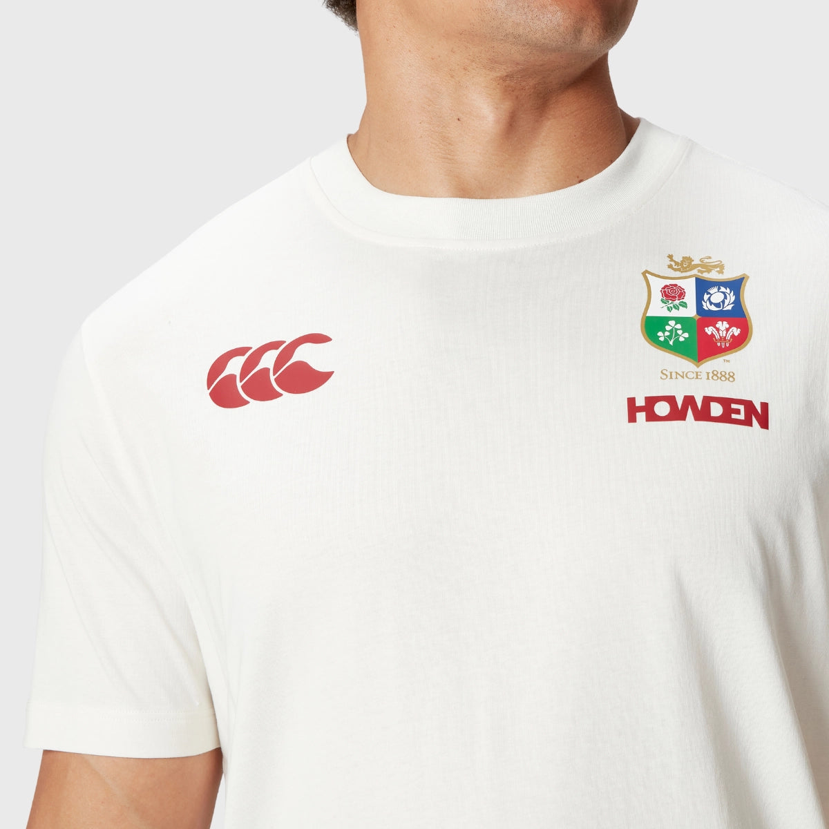 Canterbury British & Irish Lions Men's Cotton T-Shirt - White | Rugby Fan Apparel & Casual Wear