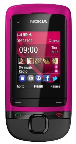 Nokia C2-05 Unlocked GSM Phone - 2 Inch Screen, VGA Camera, Dual SIM - Pink | Perfect for Travel & Backup Use