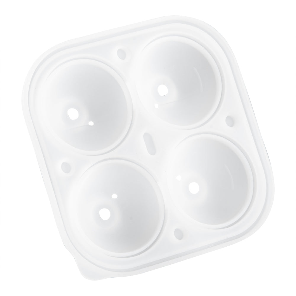 Premium Black Silicone Ice Cube Tray with 2 Rose & 4 Compartment Designs - 1 Count Box - Perfect for Cocktails, Champagne & Romantic Dinner Decorations