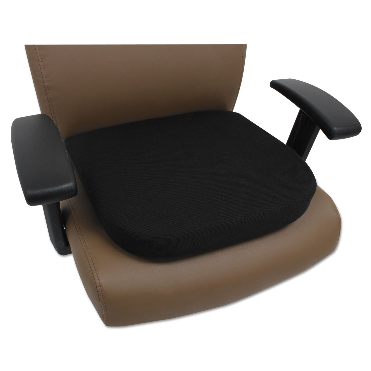 Alera Cooling Gel Memory Foam Seat Cushion with Non-Slip Bottom - 16.5