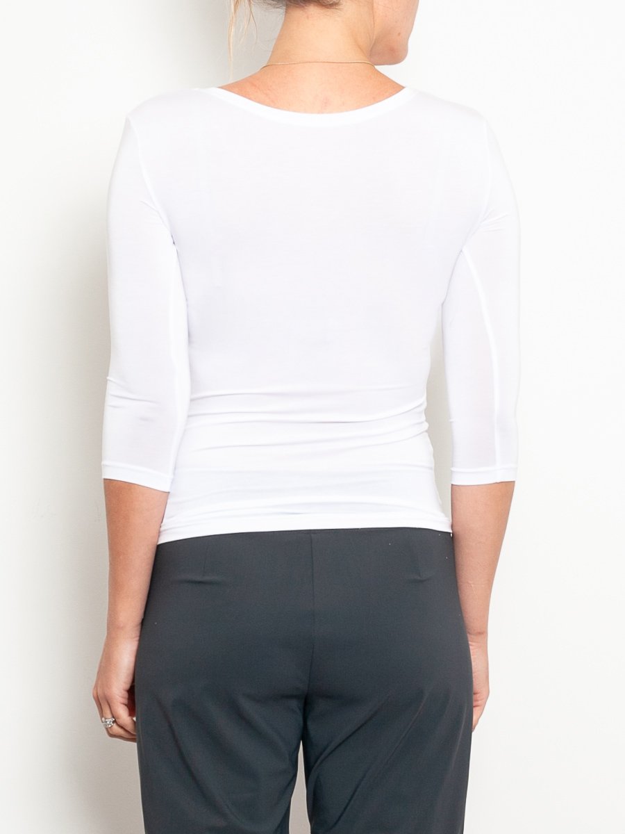 Tani Women's 3/4 Sleeve Scoop Neck T-Shirt - Casual Comfort Top for Everyday Wear & Layering