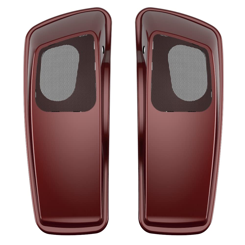 Premium 6X9 Saddlebag Speaker Lids for 2014+ Harley Davidson Touring Motorcycles - Color Matched Replacement Parts - Perfect for Road Trips & Audio Upgrades