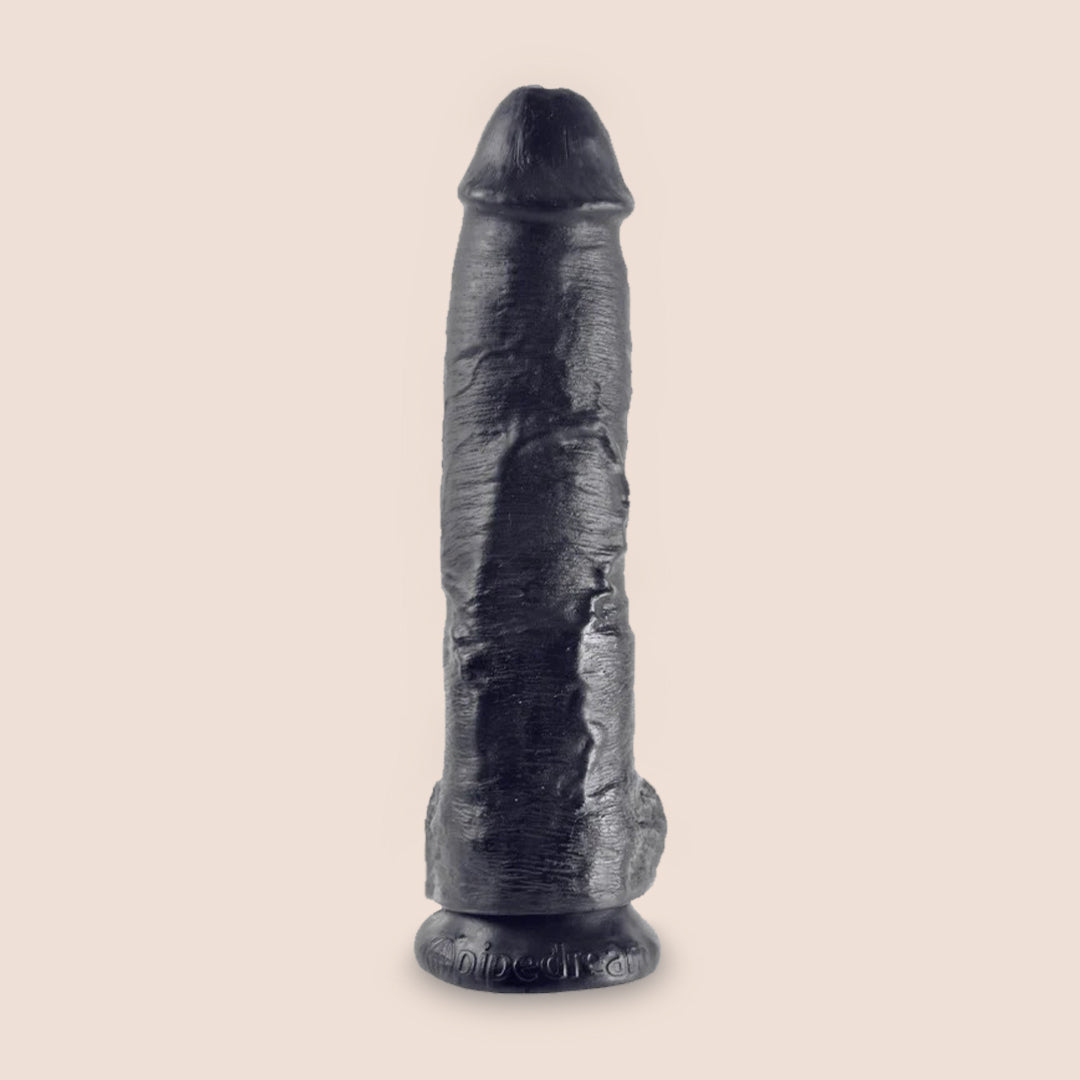 King Cock Ultra Realistic 10 Inch Dildo with Balls - Lifelike Adult Toy for Couples Play & Solo Pleasure