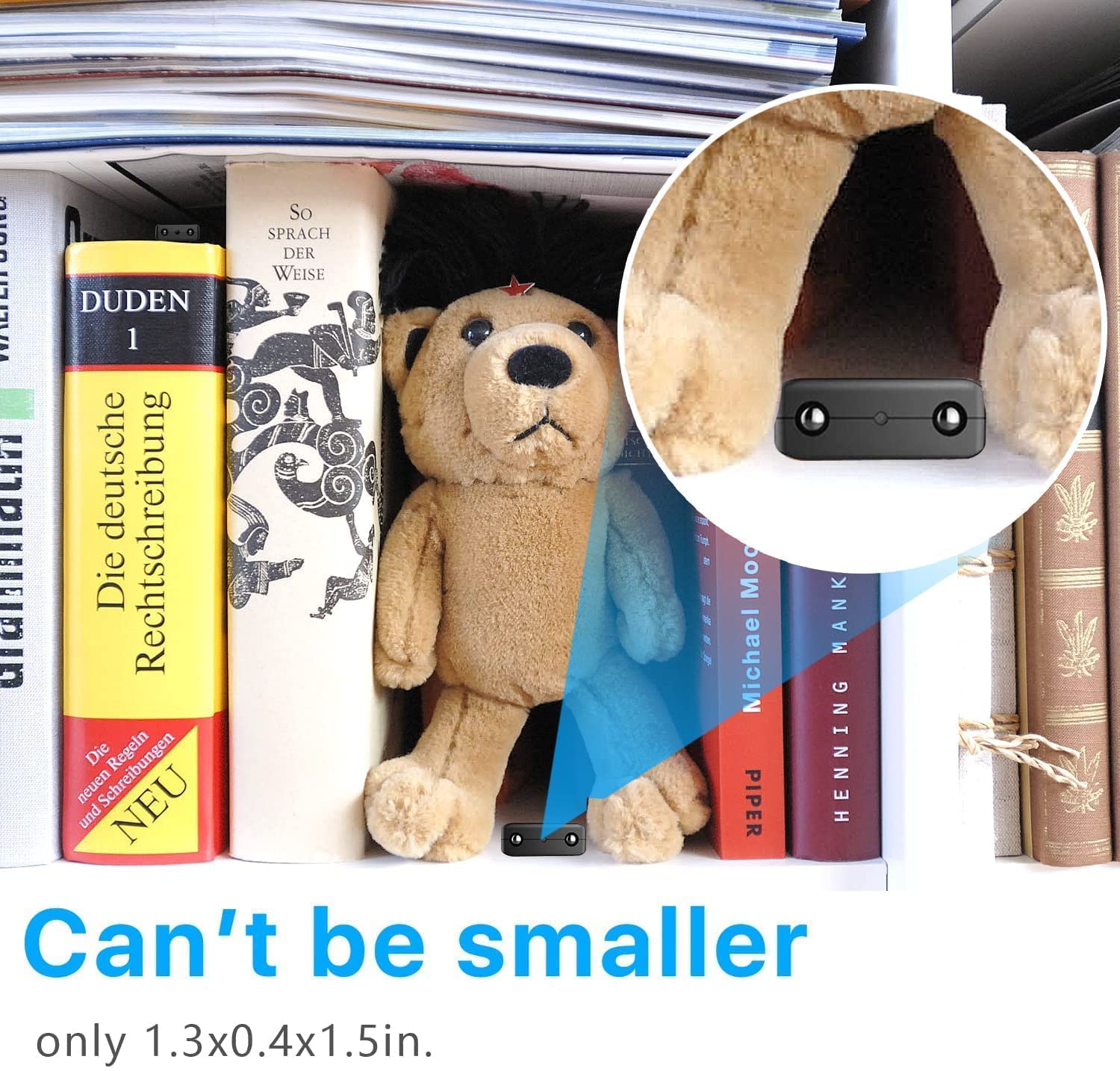 Smallest Wireless WiFi Camera - HD 1080P Mini Spy Camera with Night Vision & Motion Detection | Hidden Camera Detector, Baby Monitor & Nanny Cam | Cloud Storage & Remote Viewing for iOS/Android | Perfect for Home Security, Child Monitoring & Office Surveillance