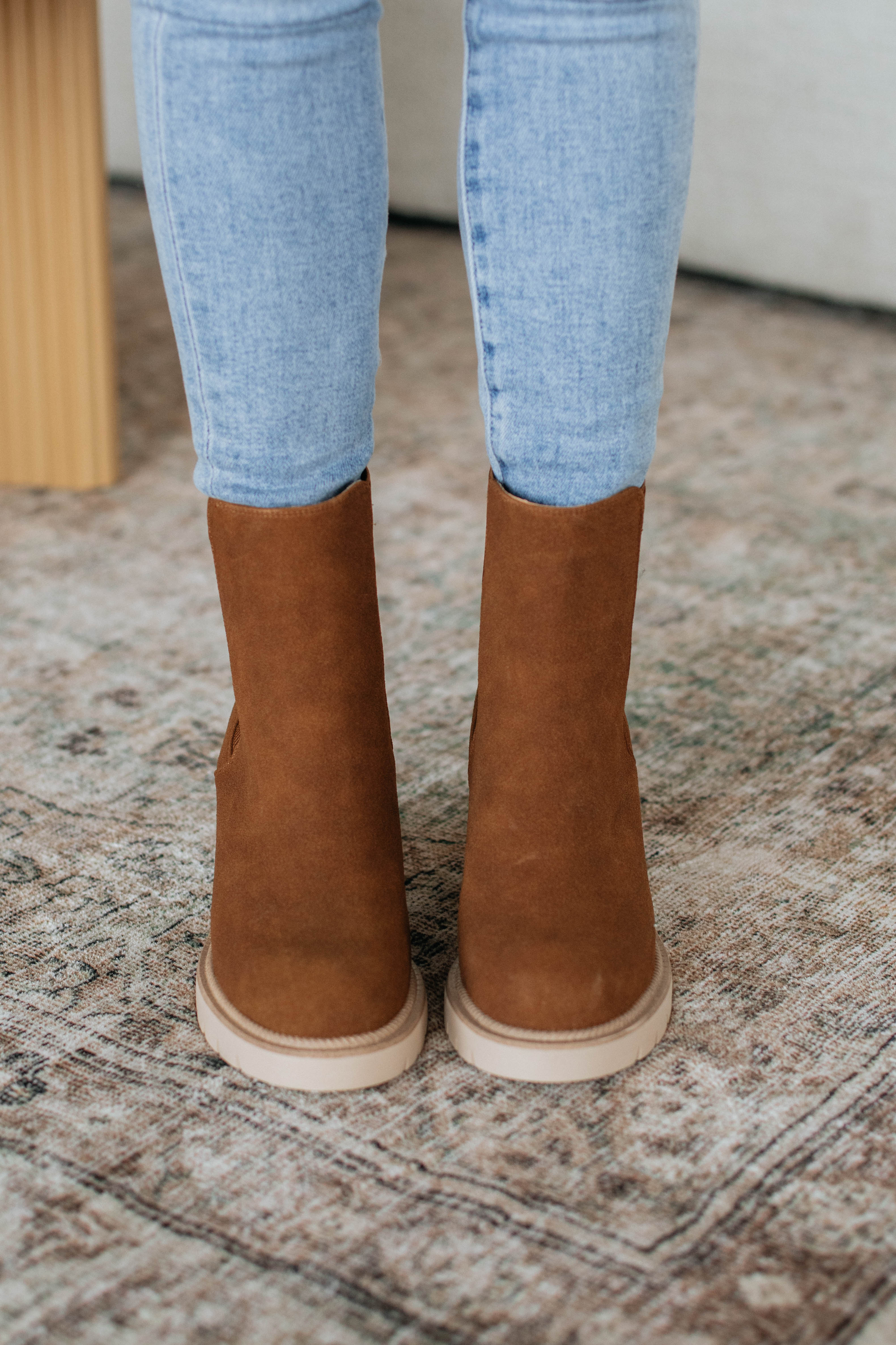 Anywhere With You Boots in Cognac - Stylish & Comfortable Ankle Boots for Women | Perfect for Fall, Winter & Everyday Wear