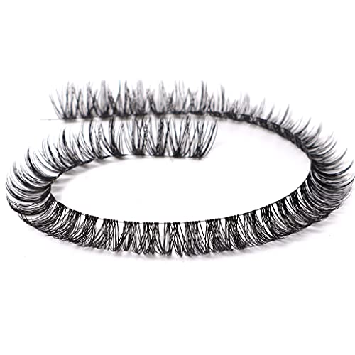 LINX DIY Cluster Eyelash Extensions - N1 C Curl 8MM False Lashes for Natural Volume | Perfect for Daily Wear, Parties & Special Occasions