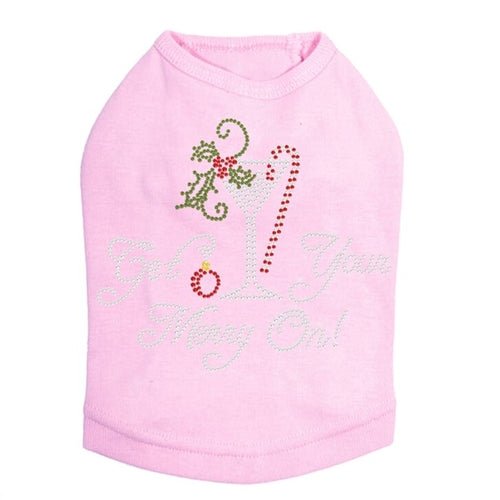 Christmas Martini Dog Tank Top - Festive Holiday Pet Apparel in Multiple Colors - Perfect for Christmas Parties & Pet Photos