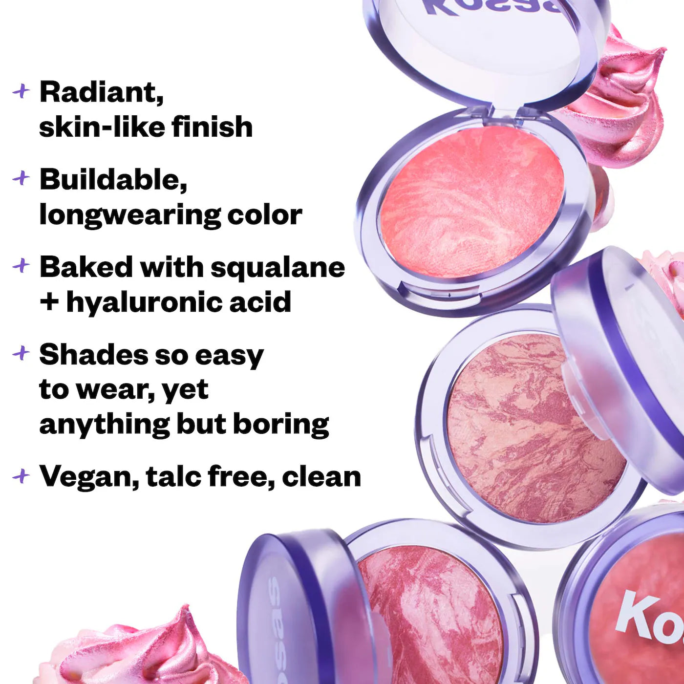 Kosas Blush is Life Baked Talc-Free Dimensional & Brightening Blush - Multiple Shades for Natural Flush | Perfect for Everyday Wear & Special Occasions
