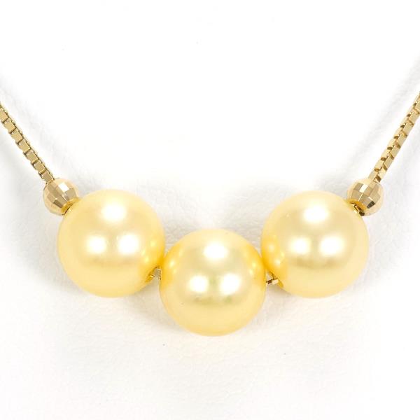 18K Yellow Gold Pearl Necklace for Women - Elegant Luxury Jewelry Gift for Wedding, Anniversary & Special Occasions