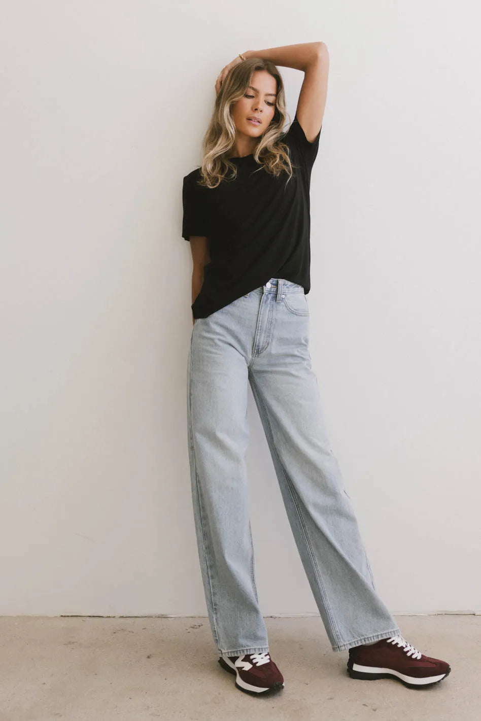 Emiliano Women's Wide Leg Jeans - Light Wash Denim Pants for Casual Wear & Everyday Outfits - FINAL SALE