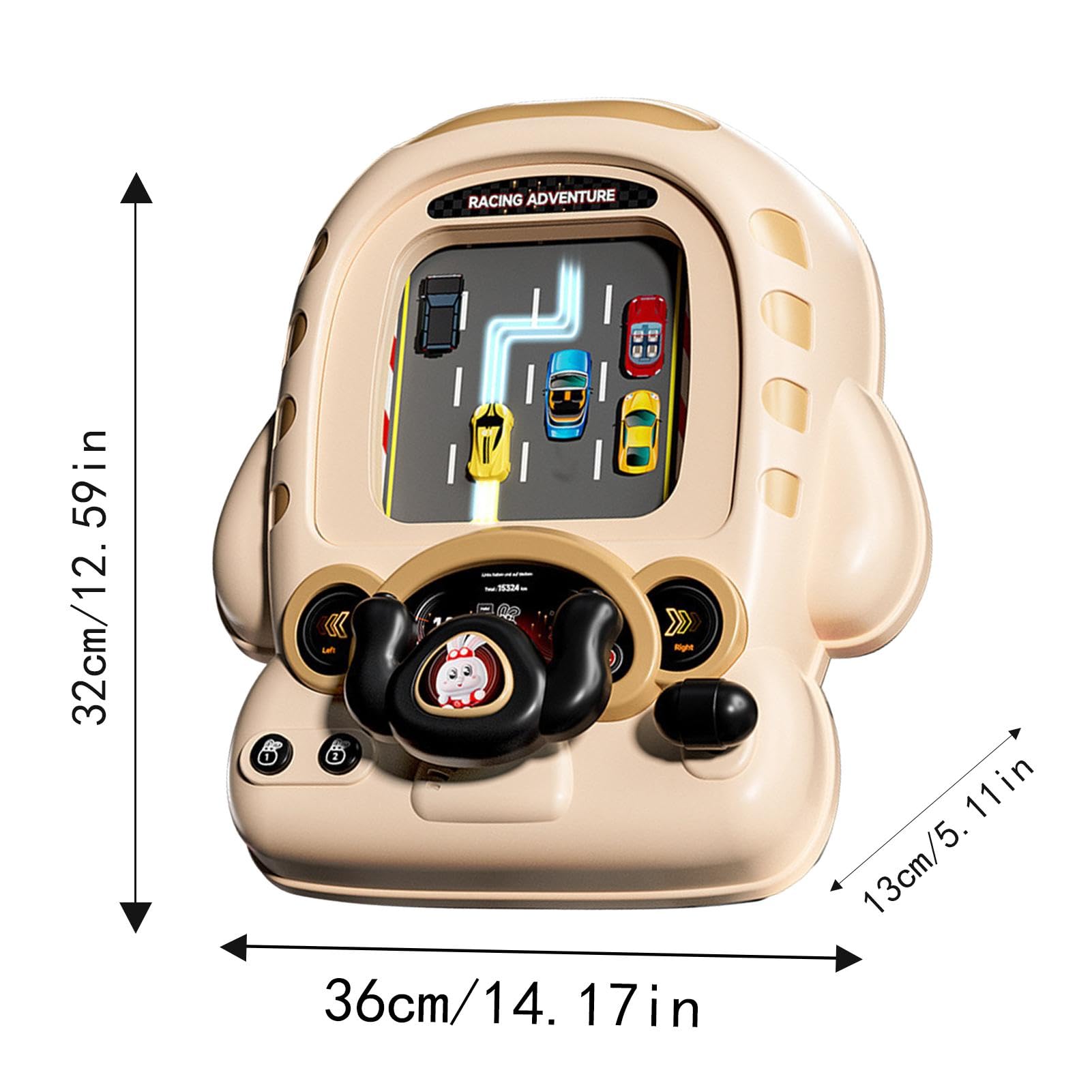 Realistic Electric Simulation Steering Wheel Toy for Kids - Electronic Adventure Escape Game with Sound Effects - Car Driving Simulator & Role Play Toy | Perfect for Pretend Play, Birthday Gifts, and Early Learning Development