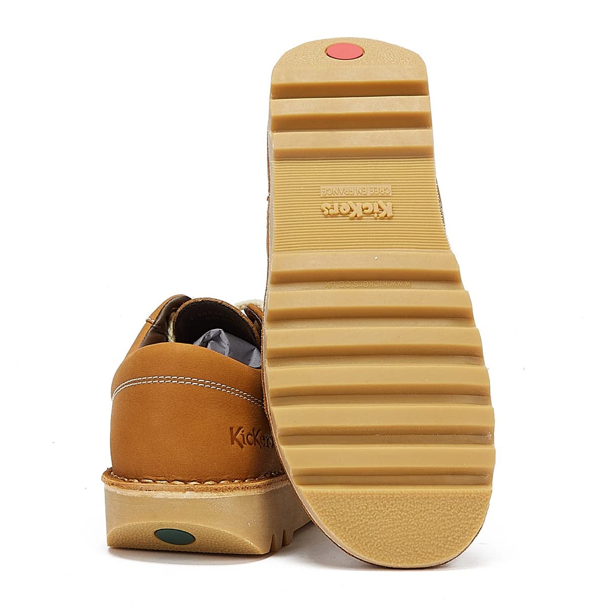 Premium Kickers Kick Lo Leather Shoes for Men & Women - Ultra Comfortable & Durable Unisex Casual Sneakers for Walking, Work & Everyday Wear