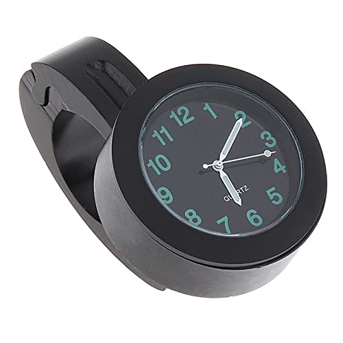 SRY HH-CAR 1pc Mini Motorcycle Handlebar Mount Digital Clock - Waterproof Bike Time Gauge Watch for Motorcycles (Black) - Perfect for Off-Road, Cruiser & Sports Bikes
