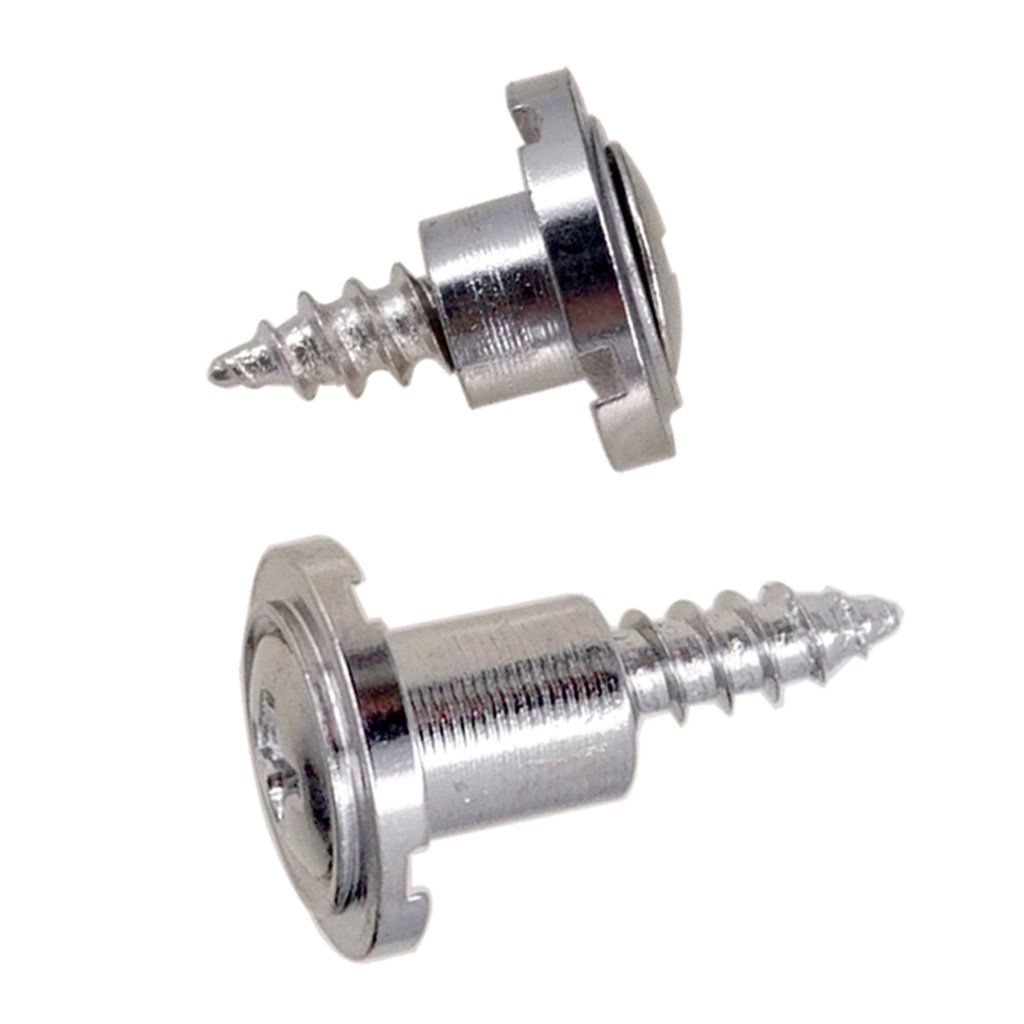 MonkeyJack Electric Guitar String Tree Retainer with Screws - Silver | Compatible with Fender Strat & Tele | Enhances Tuning Stability & Sustain for Professional Guitarists