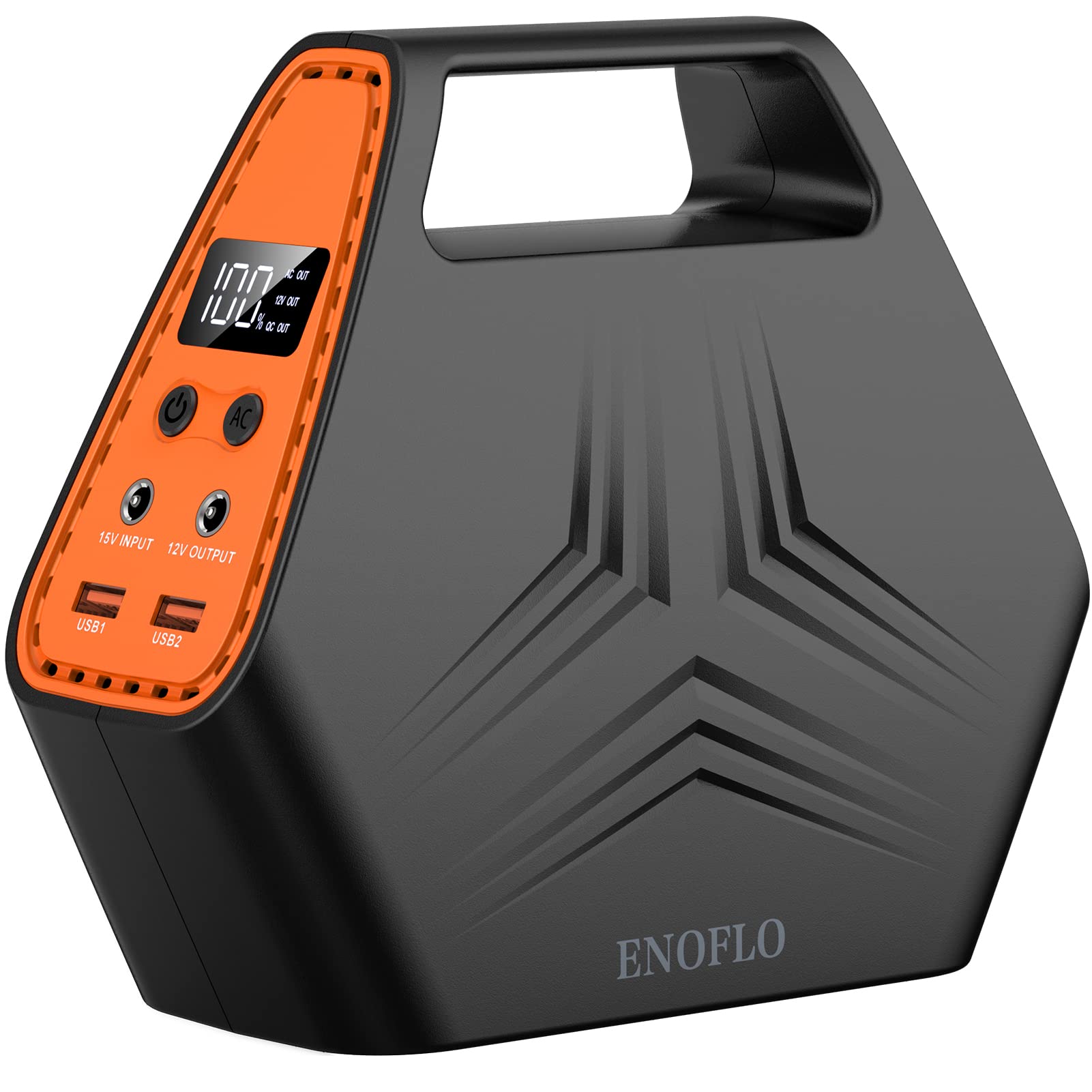 26400mAh Portable Power Bank with AC Outlet & 30W Solar Panel - 97Wh Laptop Charger, QC 3.0 Fast Charging, Foldable Solar Charger for Camping, Hiking, Travel, and Emergency Power Backup (12V Output)