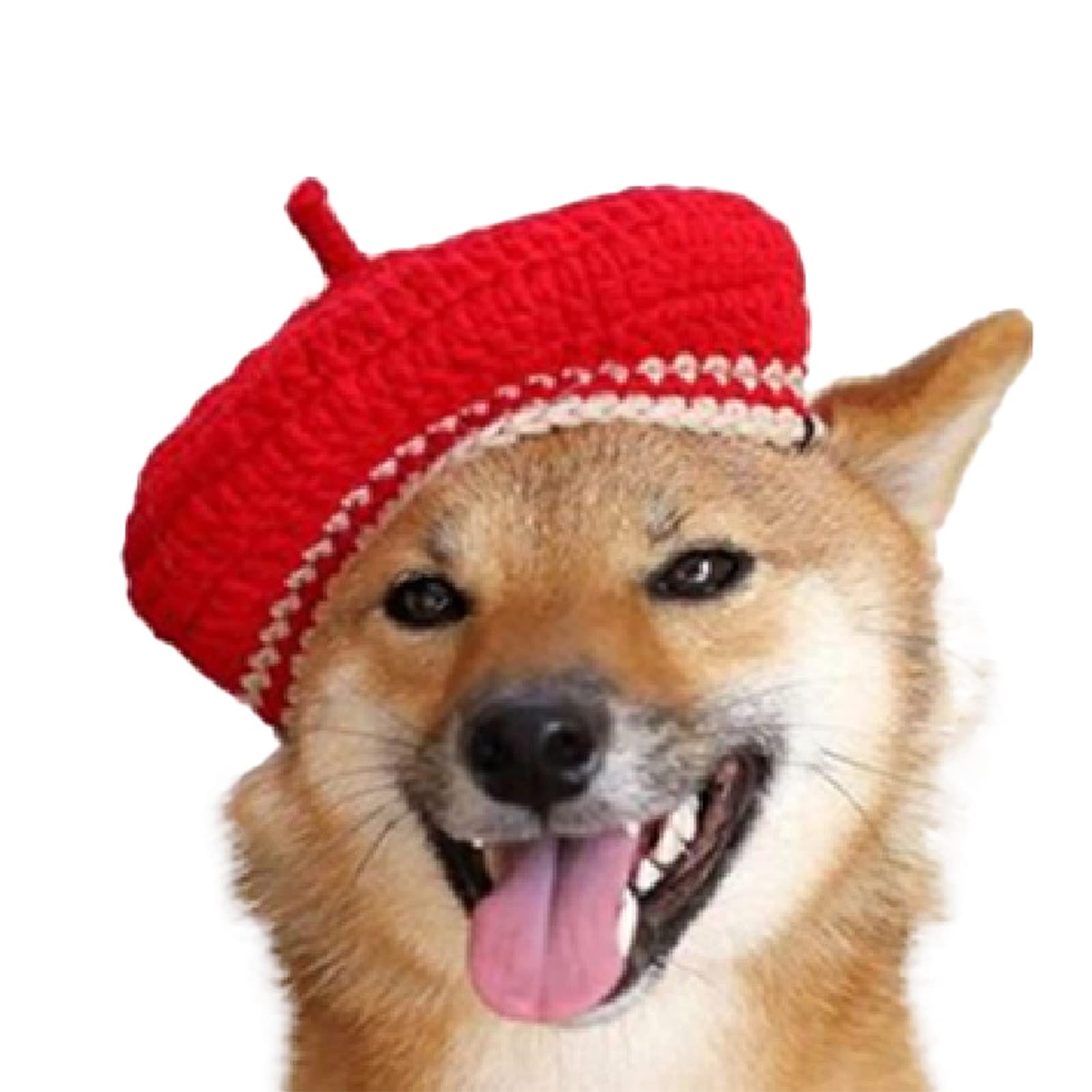 Cute DIY Hand-Knit Woolen Yarn Dog Cap - Fashionable Pet Headdress for Dogs, Bright Color Party Accessories | Perfect for Outings, Pet Costume Parties & Photo Shoots