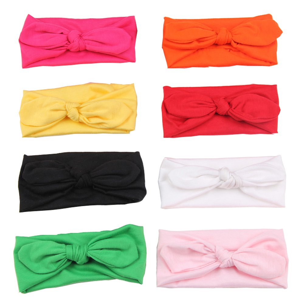 Baby Turban Headband for Girls - Soft Knotted Hairbands for Newborn, Toddler & Kids | Perfect for Photos, Parties & Everyday Wear