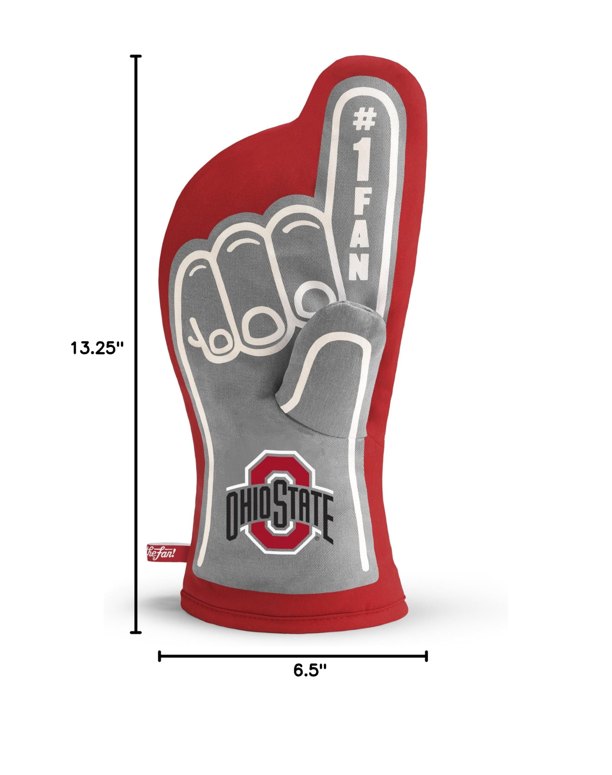 YouTheFan NCAA #1 Oven Mitt - Heat Resistant Kitchen Glove for Baking, Grilling & Cooking - Perfect for College Sports Fans & Home Chefs