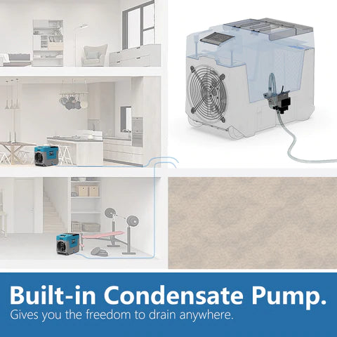 AlorAir LGR 850 180 PPD Commercial Dehumidifier with Built-in Pump - 28 Gallons/Day High Capacity for Basements, Warehouses & Large Spaces
