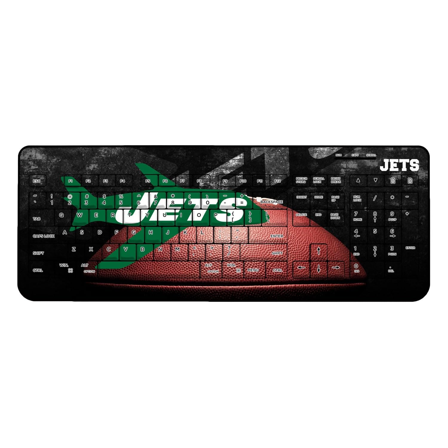 NFL Legendary Design Wireless Keyboard - Ergonomic Bluetooth Keyboard for PC, Mac, Laptop - Perfect for Gaming, Office Work & Home Use