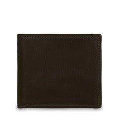 Premium Genuine Calfskin Hipster Wallet for Men - Slim RFID Blocking Leather Bifold Wallet (Brown) | Ideal for Everyday Carry, Travel & Minimalist Lifestyle